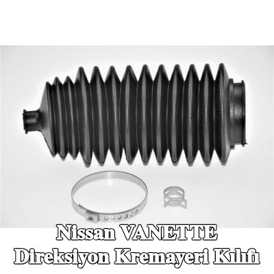 SPIDAN Paslanmaz çelik kablo bağı için direksiyon kremayeri kılıfı — 1990 Nissan Vanette