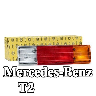 HELLA المصباح الخلفي الأيمن, مع حامل لمبة, بدون مصابيح — Mercedes-Benz T2