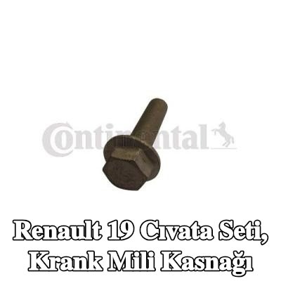 CONTITECH Cıvata seti, krank mili kasnağı — Renault 19