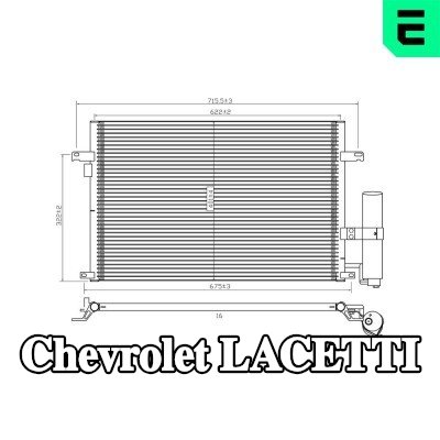 ERA مكثف تكييف الهواء مع مجفف — 2003 Chevrolet Lacetti
