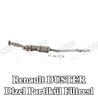 WALKER Montaj parçaları ile birlikte dizel partikül filtresi, boru ile — 2012 Renault Duster