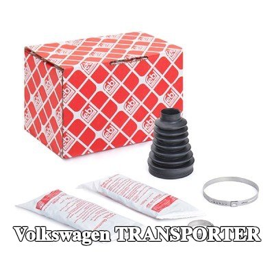 FEBI BILSTEIN طقم غطاء مفصل CV, عمود الإدارة على جانب ناقل الحركة, البلاستيك الحراري — Volkswagen Transporter
