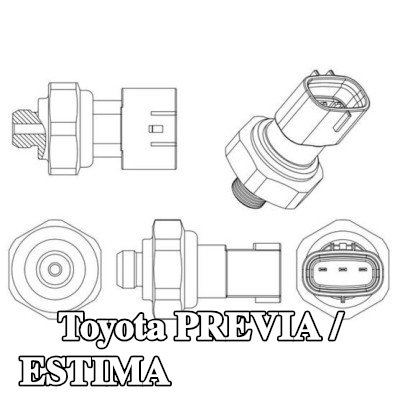 MAHLE مفتاح ضغط تكييف الهواء مع حلقة مانعة للتسرب — Toyota Previa / Estima