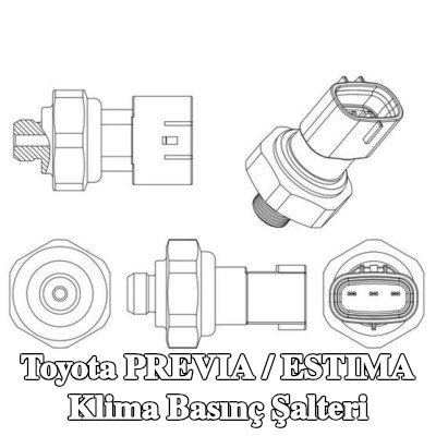 MAHLE Conta halkalı klima basınç şalteri — Toyota Previa / Estima