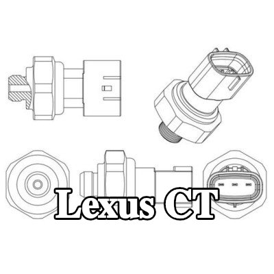 MAHLE مفتاح ضغط تكييف الهواء مع حلقة مانعة للتسرب — Lexus Ct