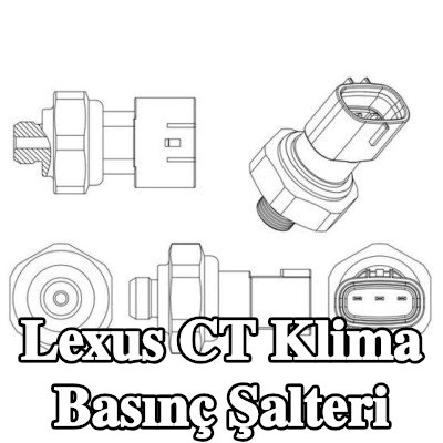 MAHLE Conta halkalı klima basınç şalteri — Lexus Ct