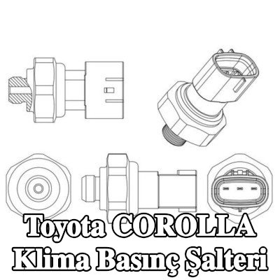 MAHLE Conta halkalı klima basınç şalteri — Toyota Corolla