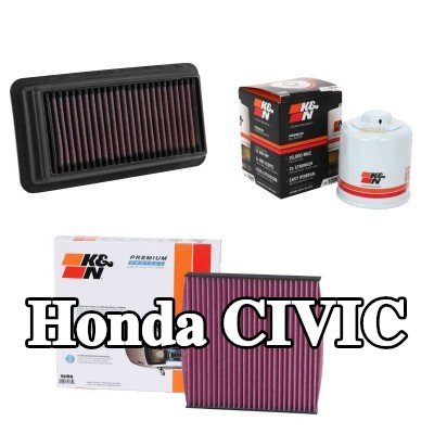 K&N Filters مجموعة الفلاتر — 2017 Honda Civic