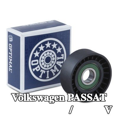 OPTIMAL بكرة الانحراف/التوجيه, V-ribbed belt Outer Diameter: 65mm, بدون حامل — Volkswagen Passat