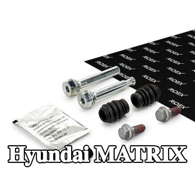 RIDEX برغي مكابح المحور الأمامي, المحور الخلفي, مع مسامير — Hyundai Matrix