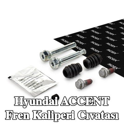 RIDEX Fren kaliperi cıvatası Ön Aks, Arka Aks, cıvatalar ile — Hyundai Accent