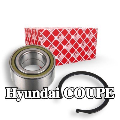 FEBI BILSTEIN مجموعة محامل العجلات للمحور الأمامي الأيسر, المحور الأمامي الأيمن, مع حلقة تثبيت — Hyundai Coupe