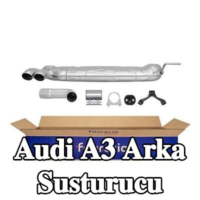 HELLA Arka susturucu Arka, montaj parçaları ile — 2012 Audi A3