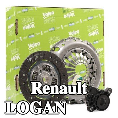 VALEO طقم القابض KIT3P (CSC), مع أسطوانة تابعة مركزية — 2004 Renault Logan