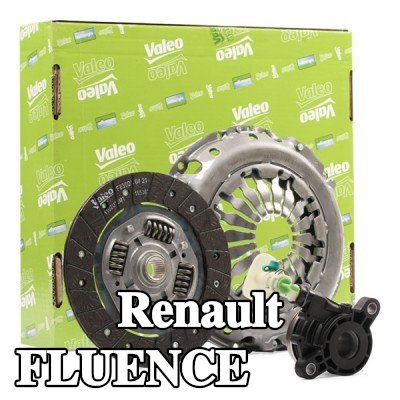 VALEO طقم القابض KIT3P (CSC), مع أسطوانة تابعة مركزية — Renault Fluence