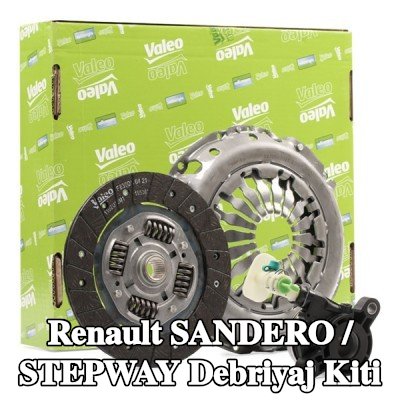 VALEO Debriyaj kiti KIT3P (CSC), merkezi yardımcı silindirli — Renault Sandero / Stepway