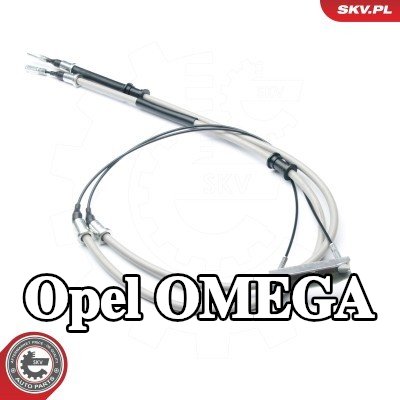ESEN SKV كابل فرامل اليد الخلفي الأيسر, خلفي أيمن, 1550+845 / 1550+845mm — Opel Omega