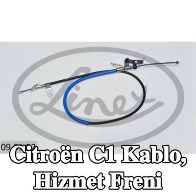 LINEX Kablo, hizmet freni — Citroën C1