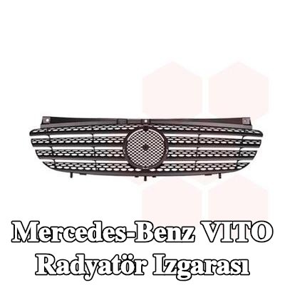VAN WEZEL Radyatör ızgarası, siyah — 2012 Mercedes-Benz Vito