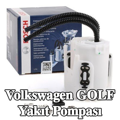 BOSCH Elektrikli yakıt pompası, sabitleme/montaj malzemesi ile, konektör parçaları ile — 1995 Volkswagen Golf