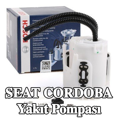 BOSCH Elektrikli yakıt pompası, sabitleme/montaj malzemesi ile, konektör parçaları ile — 2000 SEAT Cordoba