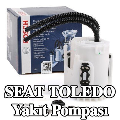 BOSCH Elektrikli yakıt pompası, sabitleme/montaj malzemesi ile, konektör parçaları ile — 1997 SEAT Toledo