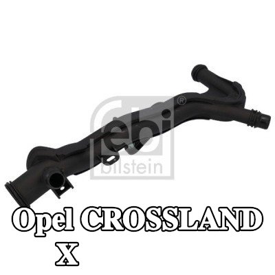 FEBI BILSTEIN أنبوب سائل التبريد المزود بحشيات/موانع تسرب, مع حلقة مانعة للتسرب — Opel Crossland X