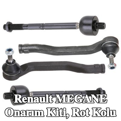 RIDEX Onarım Kiti, bağlantı çubuğu Ön Aks Sol, Ön Aks Sağ, aks mafsalı ile birlikte — Renault Megane