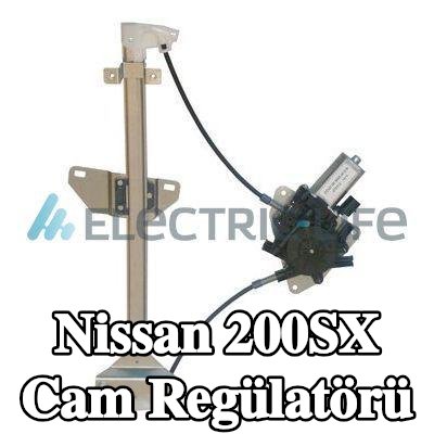 ELECTRIC LIFE Sol ön cam regülatörü, Elektrikli, elektrik motorlu — Nissan 200sx