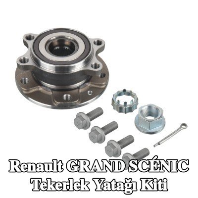FEBI BILSTEIN Sol ön aks tekerlek yatağı kiti, Ön Aks Sağ, Tekerlek göbeğine entegre tekerlek yatağı, ABS sensör halkalı, entegre manyetik sensör halkalı — Renault Grand Scénic