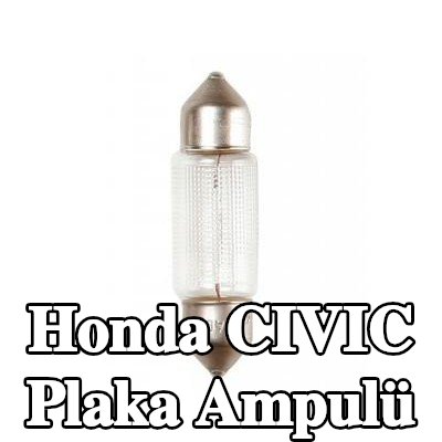 BOSCH Plaka ampulü — 2016 Honda Civic