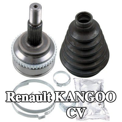 FEBI BILSTEIN طقم مفصل CV المحور الأمامي الأيسر, المحور الأمامي الأيمن, جانب العجلة, مع صمولة, مع شحم — Renault Kangoo
