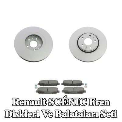 MAPCO Fren diskleri ve balataları seti Ön Aks, Havalandırmalı, fren kaliperi vidaları ile — Renault Scénic