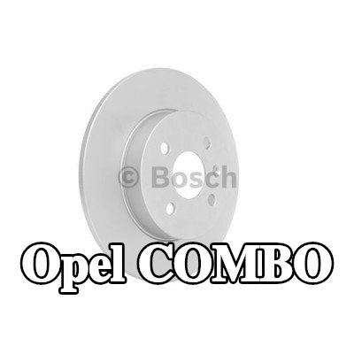 BOSCH القطر الخارجي لقرص المكابح: 264mm, صلب, مطلي — 2002 Opel Combo