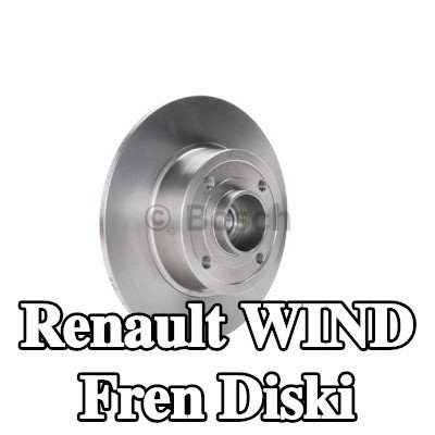 BOSCH Fren diski Dış Çap: 240mm, düz, Yağlanmış, ABS sensör halkalı, tekerlek yatağı ile — Renault Wind