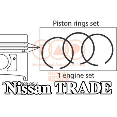 IAP QUALITY PARTS مجموعة حلقات المكبس — 1995 Nissan Trade