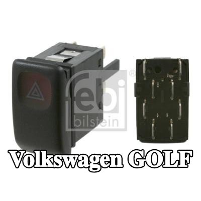 FEBI BILSTEIN مفتاح مصابيح التحذير المركزي, Dashboard — 1990 Volkswagen Golf