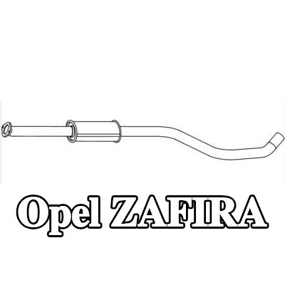 VEGAZ كاتم الصوت الأمامي — Opel Zafira