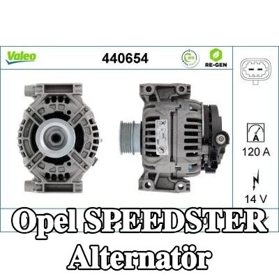 VALEO Alternatör YENİDEN ÜRETİLMİŞ PREMIUM, 120A — 2000 Opel Speedster