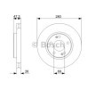 BOSCH Fren diski Dış Çap: 280mm, Havalandırmalı, Yağlanmış, cıvata/vida ile — Hyundai ix35 (4)