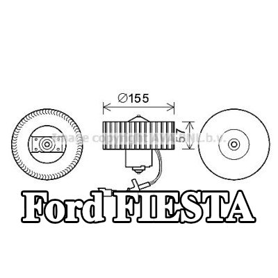 PRASCO محرك منفاخ التدفئة — 2000 Ford Fiesta