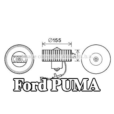 PRASCO محرك منفاخ التدفئة — Ford Puma
