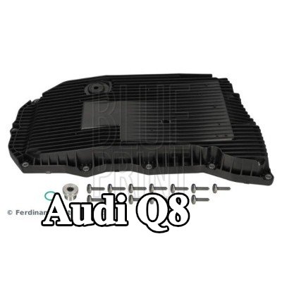 BLUE PRINT Automatic transmission filter Oil sump with permanently integrated filter element, مع حشية/مانع تسرب, مع سدادة تصريف الزيت, مع مسامير/براغي — Audi Q8