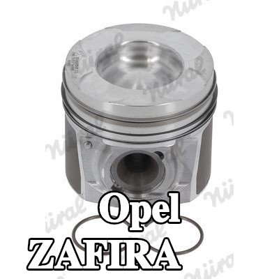 NÜRAL مكبس لقضيب التوصيل Keystone, مع قناة تبريد, مع حامل حلقة المكبس — 2019 Opel Zafira