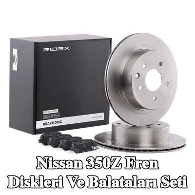 RIDEX Fren diskleri ve balataları seti Arka Aks, Havalandırmalı — 2003 Nissan 350z