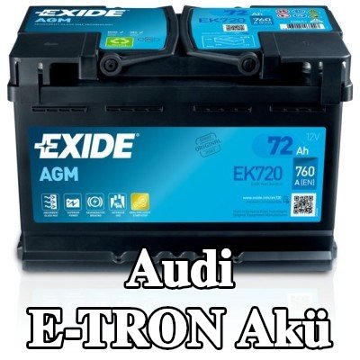 EXIDE STOP & START AGM Akü — Audi E-tron