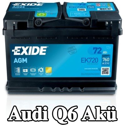 EXIDE STOP & START AGM Akü — Audi Q6
