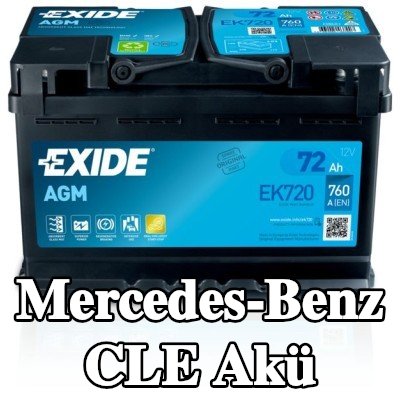EXIDE STOP & START AGM Akü — Mercedes-Benz Cle