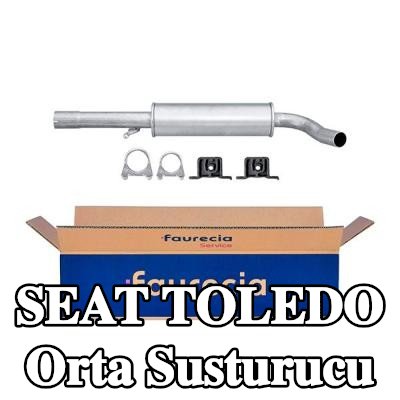 HELLA Montaj parçaları ile birlikte orta susturucu — 2002 SEAT Toledo