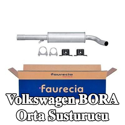 HELLA Montaj parçaları ile birlikte orta susturucu — 2000 Volkswagen Bora